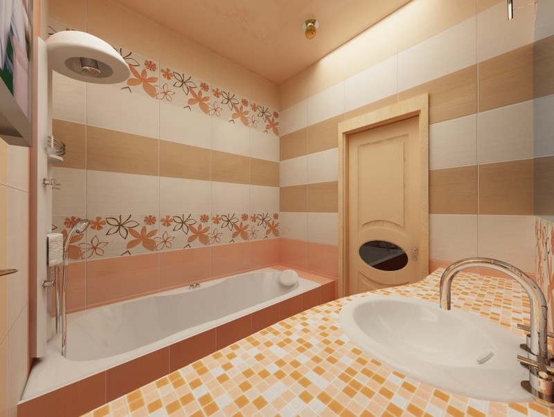 плитка для ванной с рисунком фото