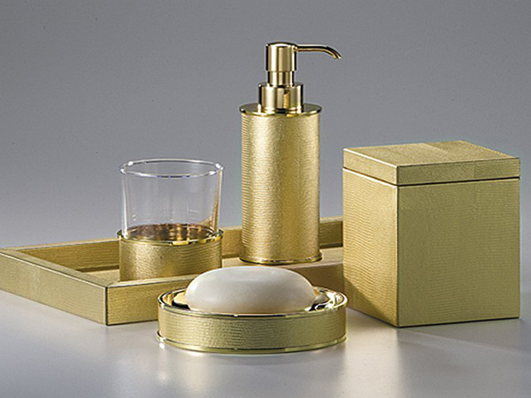 аксессуары для ванной под золото фото