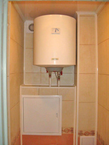Установка водонагревателя в ванной комнате своими руками