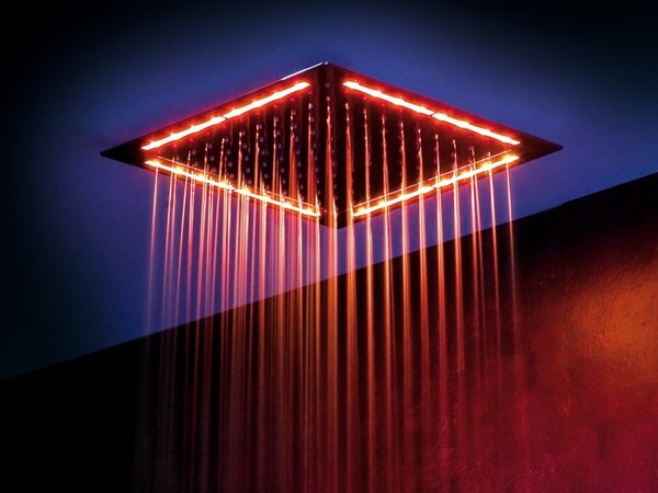 верхний душ с подсветкой фото